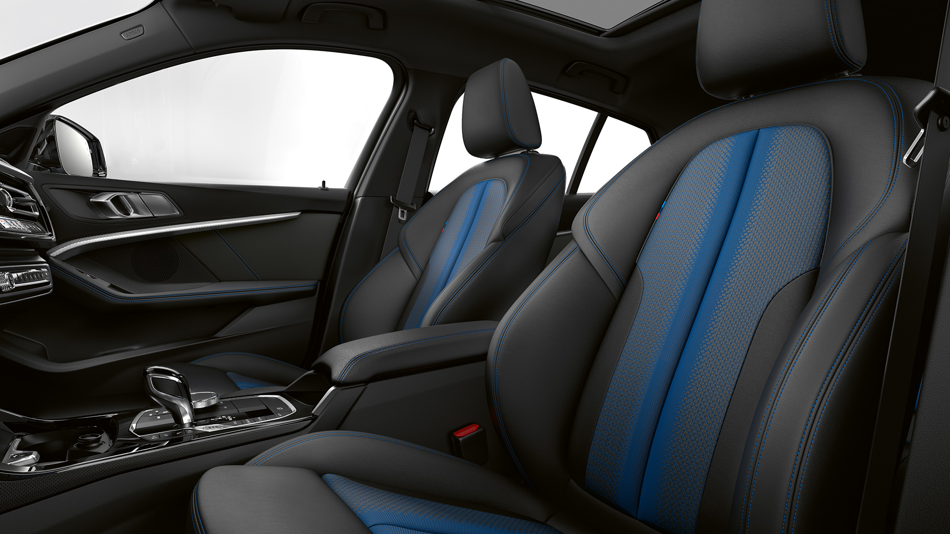 BMW 1 Series Model M Sport, interior with M Sport seats.