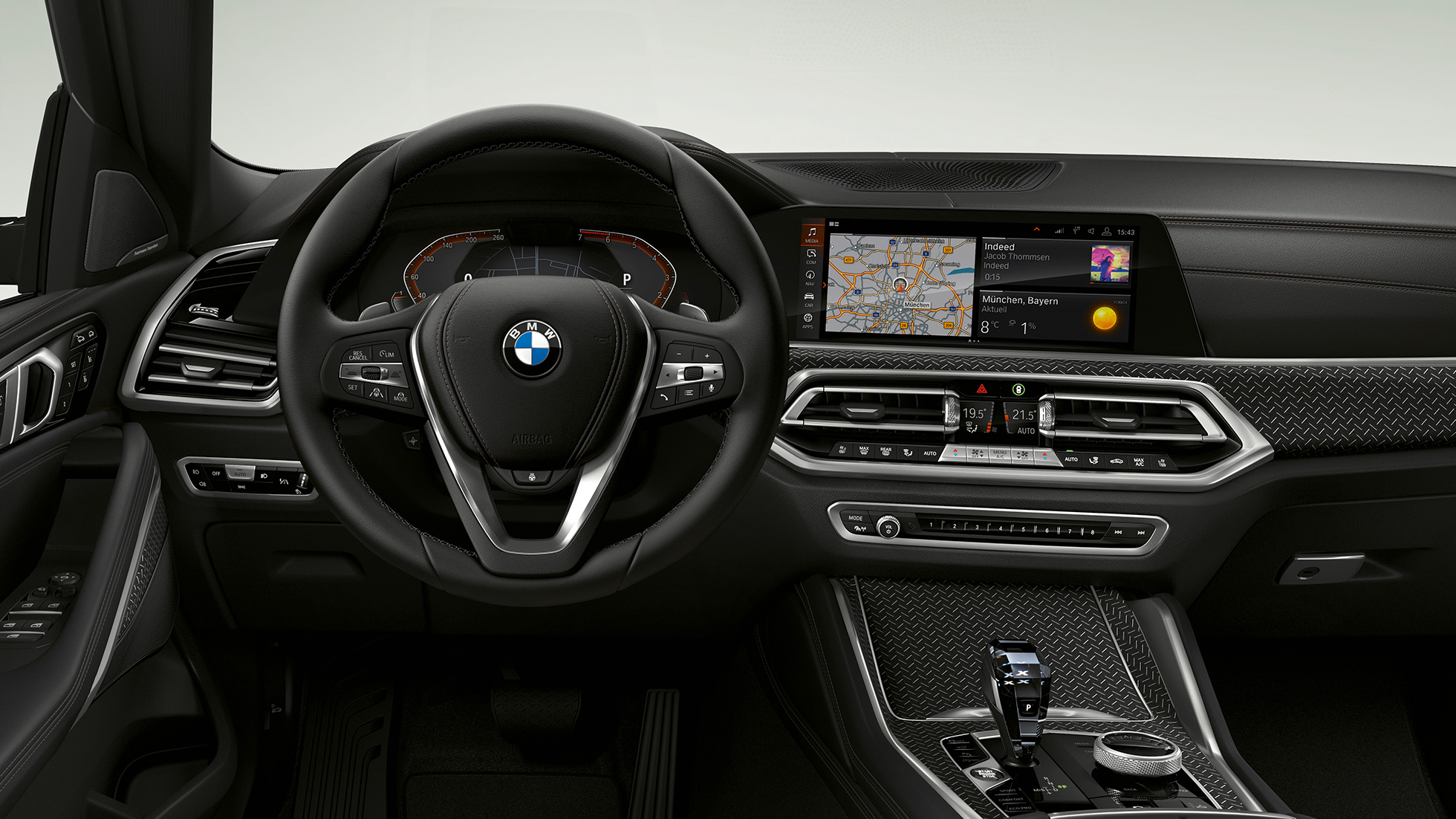 BMW X6 Interior with BMW xLine with focus on the cockpit.